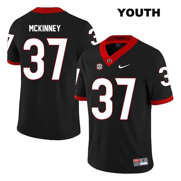 Georgia Bulldogs Youth Jordon McKinney #37 NCAA Legend Authentic Black Nike Stitched College Football Jersey MRD8356VC